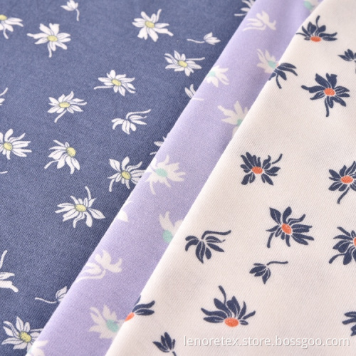 Knitted Stretch Vortex Rayon Single Jersey Printed Fabric